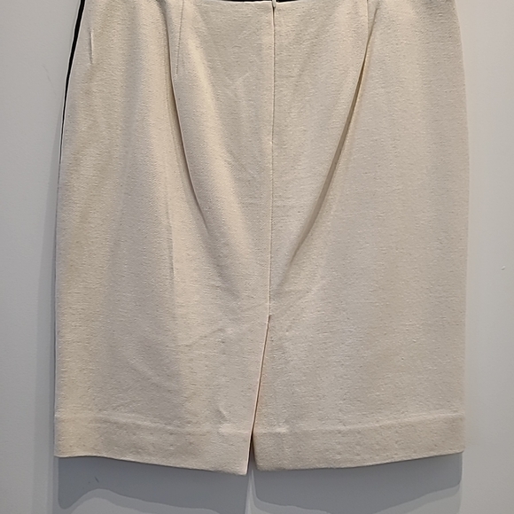 J crew wool pencil skirt in Cream With Black women’s  Excellent Condition size 8 - Picture 5 of 9